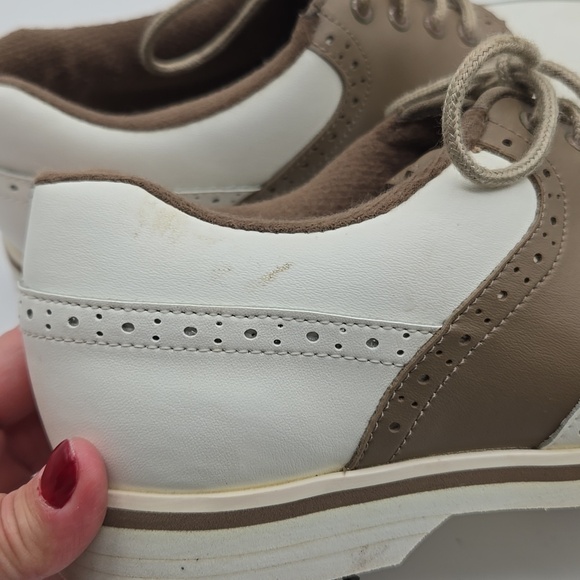 Stylo | White And Brown Leather Women's Golf Shoes Size 7.5 - Picture 11 of 11